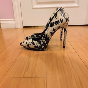 Nasty Gal Shoe Cult Faithless Snake Pump Heels